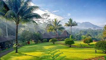 Vue depuis lâhĂ©bergement