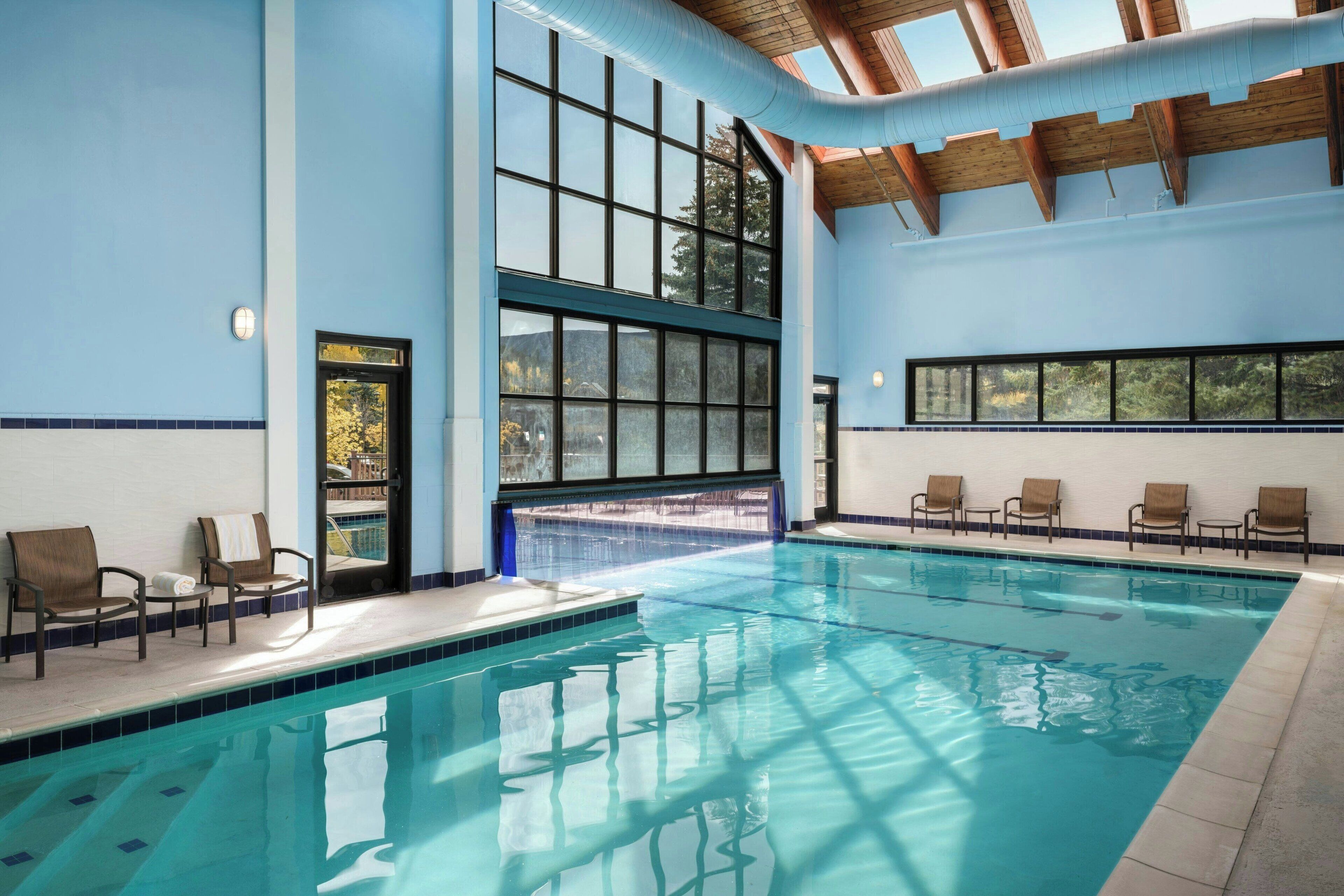 Indoor pool, outdoor pool