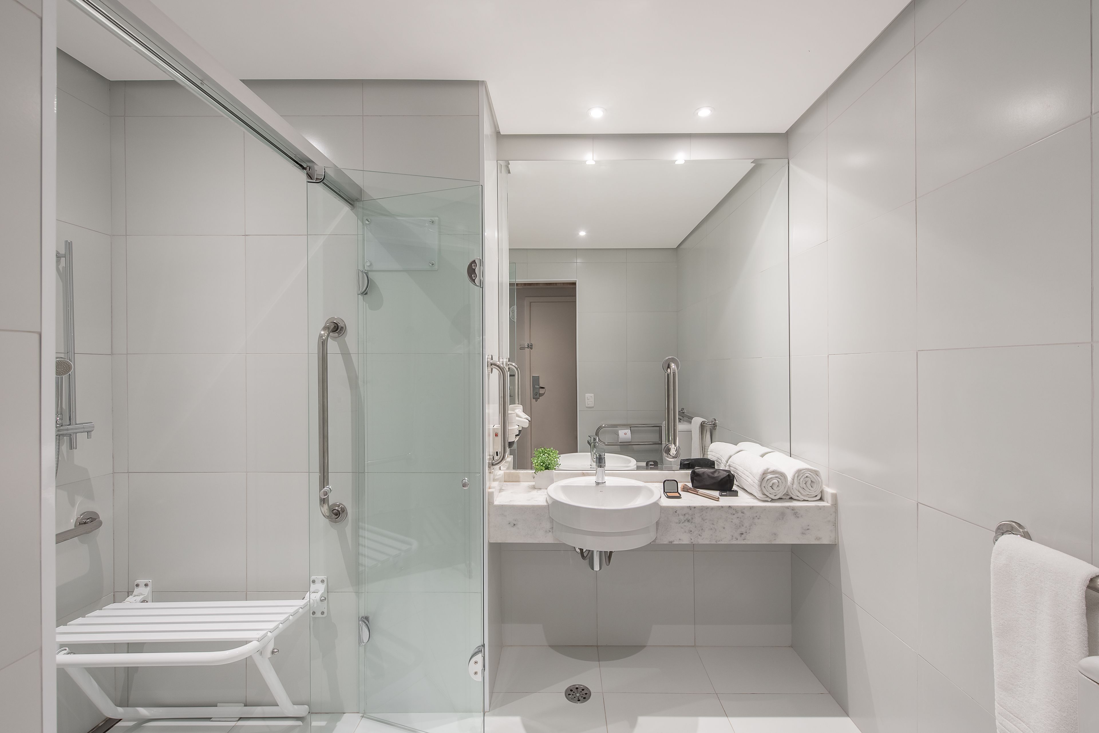 standard pwd disability access - 1 double bed | bathroom | shower, free toiletries, hair dryer, towels