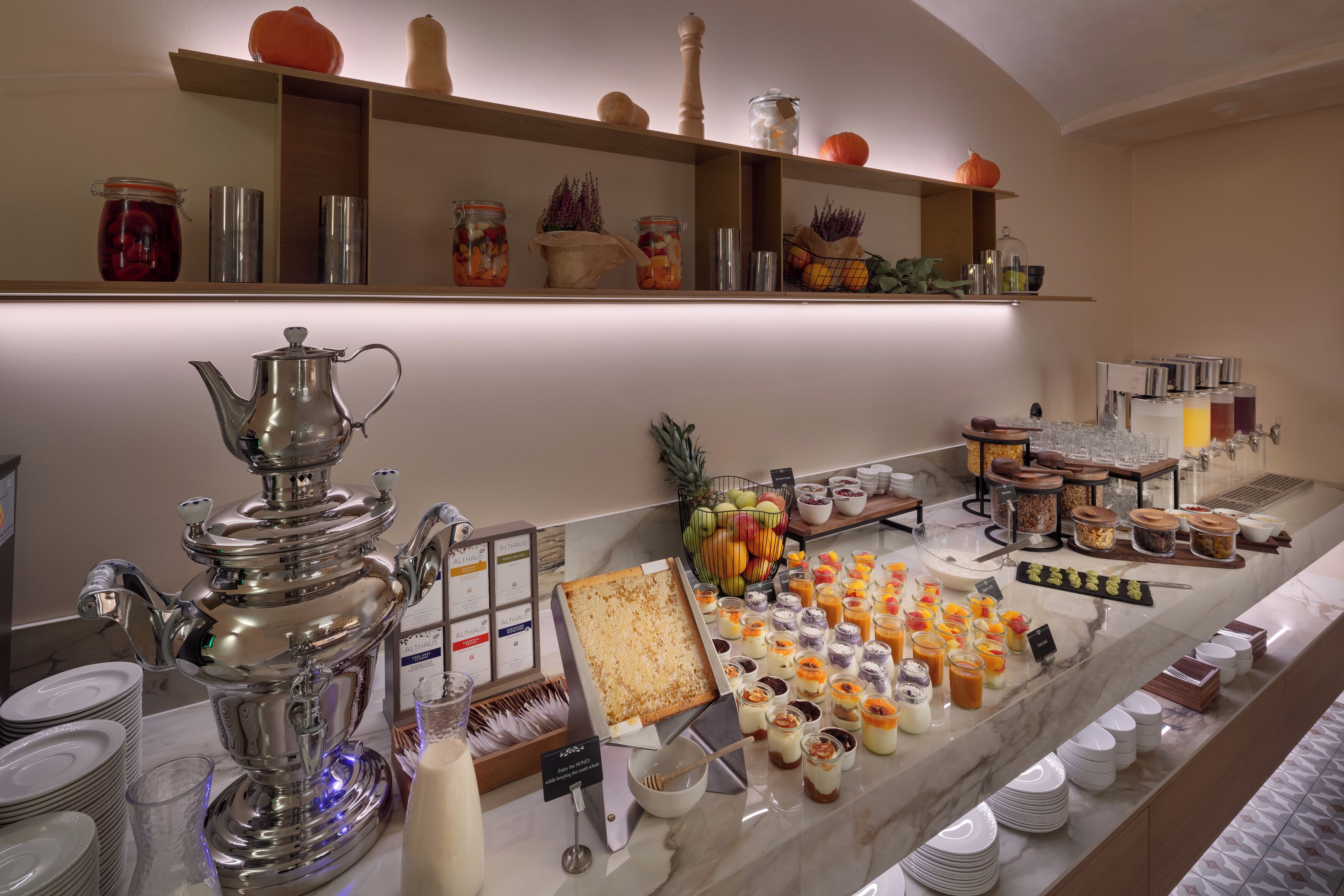 daily buffet breakfast (czk 650 per person)