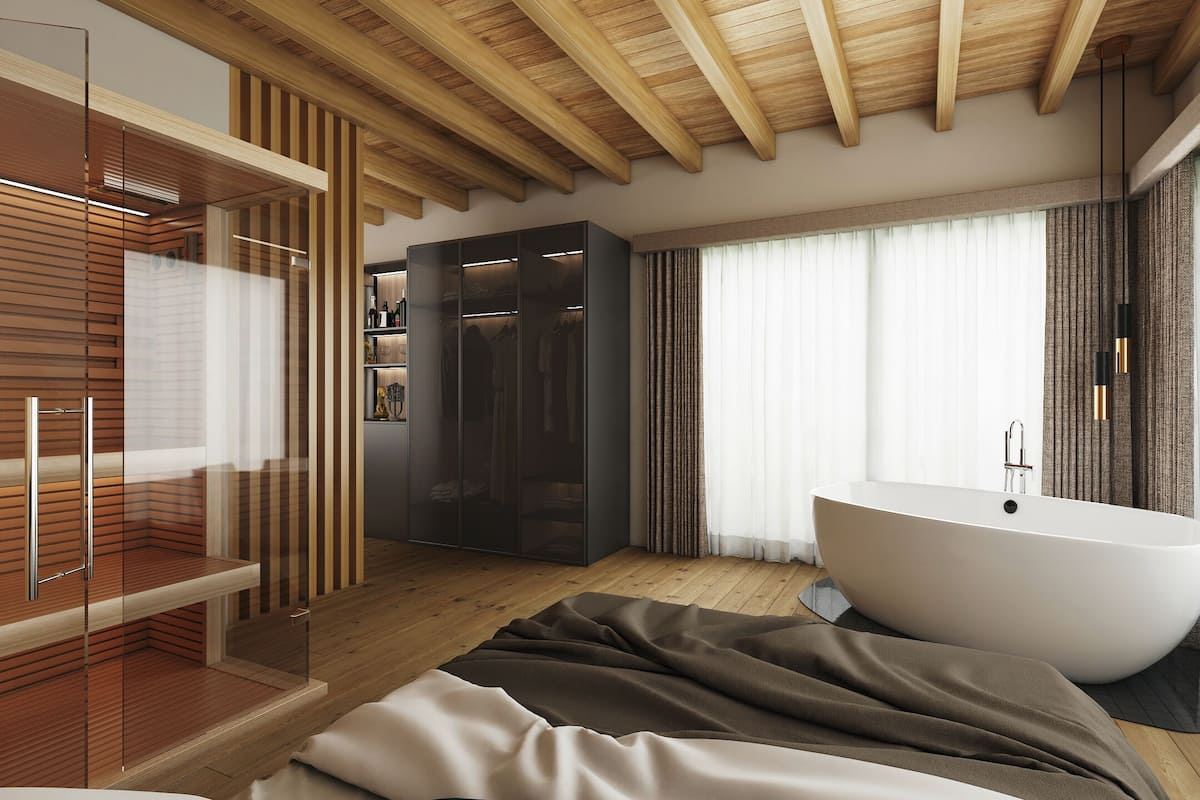 Luxe suite | Hypoallergeen beddengoed, donzen dekbedden, een minibar