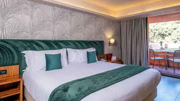 Ropa de cama de alta calidad y minibar