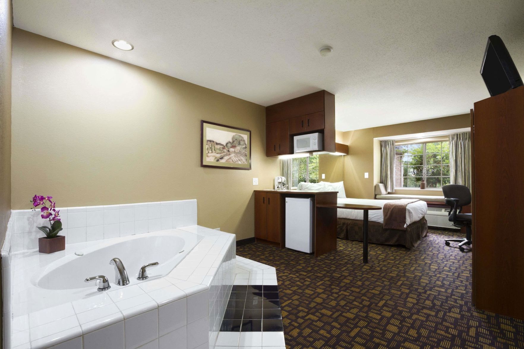 Pillow-top beds, in-room safe, desk, blackout curtains