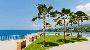 Vue depuis lâhĂ©bergement