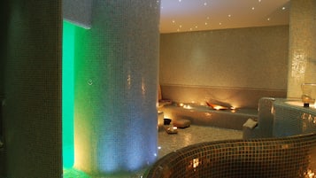 Sauna, hot tub, steam room, Turkish bath/hammam, body treatments