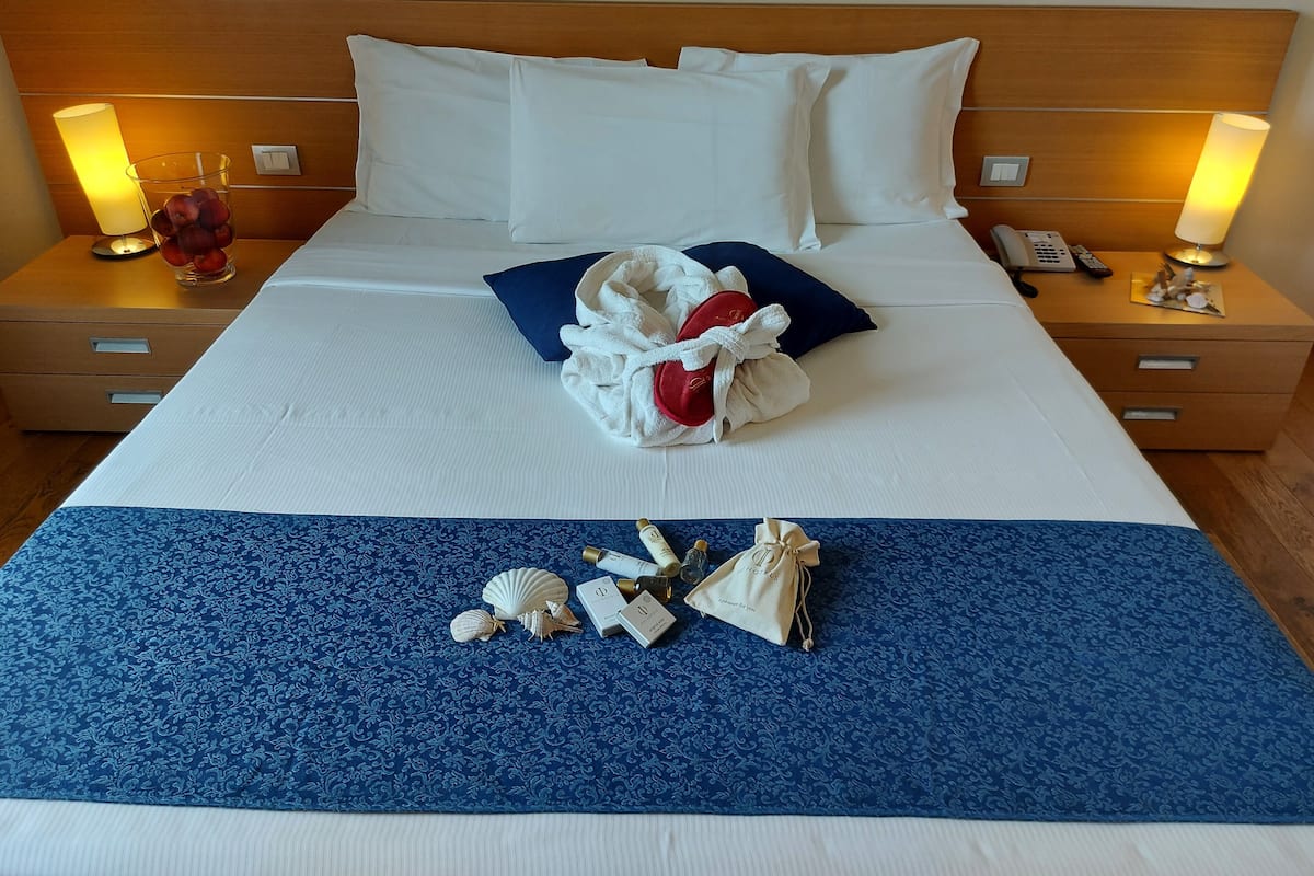 Ropa de cama hipoalergénica y minibar