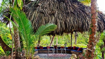 Honeymoon Bungalow, 1 Bedroom, Non Smoking, Hot Tub | Terrace/patio