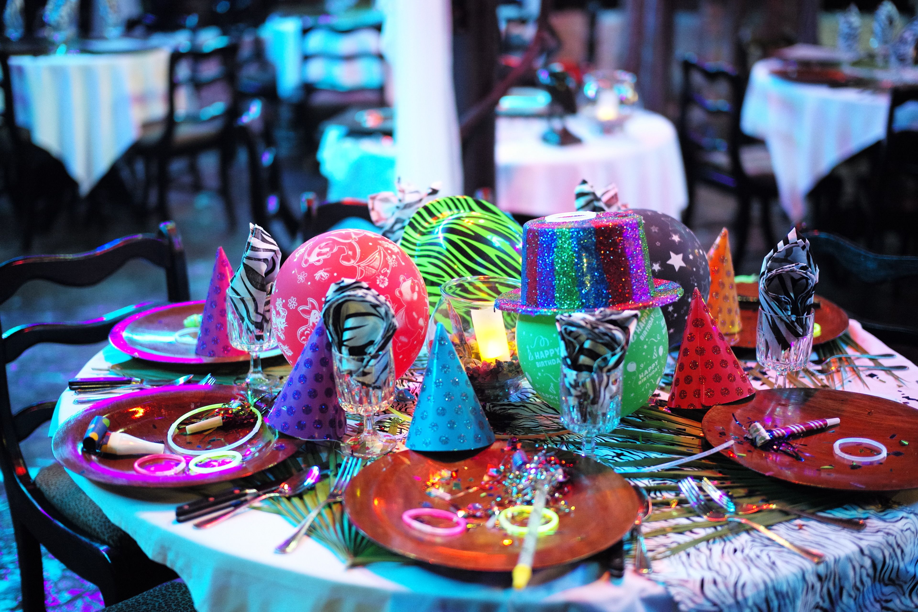 dinner served, garden views