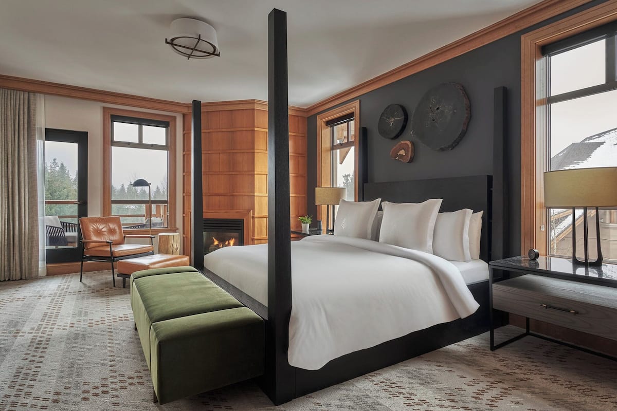 the blackcomb suite | premium bedding, minibar, in-room safe, desk