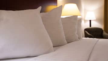 In-room safe, desk, laptop workspace, soundproofing