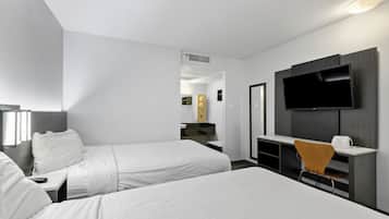 Blackout curtains, iron/ironing board, free WiFi, bed sheets