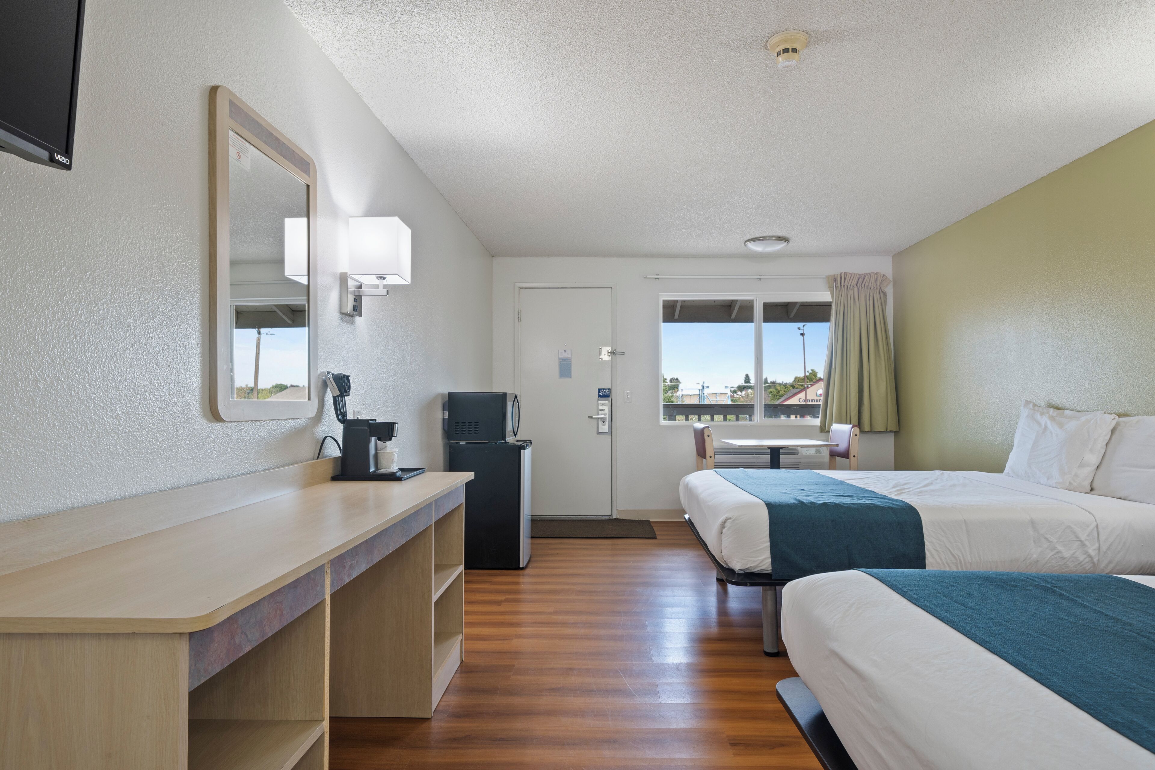 Desk, blackout drapes, free WiFi, bed sheets