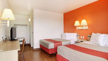 Blackout drapes, free WiFi, bed sheets