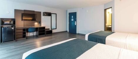 Blackout drapes, free WiFi, bed sheets, wheelchair access