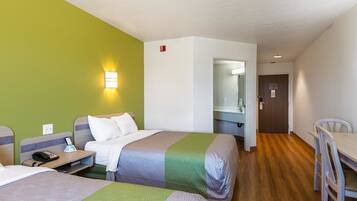 Desk, blackout curtains, iron/ironing board, free WiFi