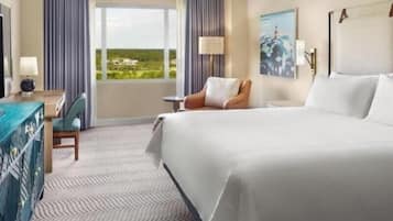 Premium bedding, down comforters, in-room safe, desk