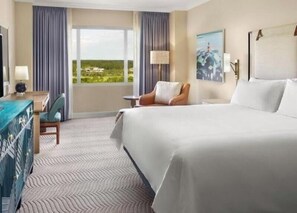Premium bedding, down comforters, in-room safe, desk