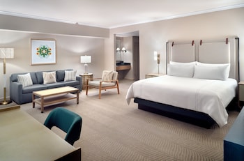 Premium bedding, in-room safe, desk, blackout drapes at Omni Orlando Resort at ChampionsGate