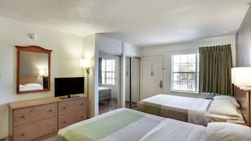 Iron/ironing board, WiFi, bed sheets, alarm clocks