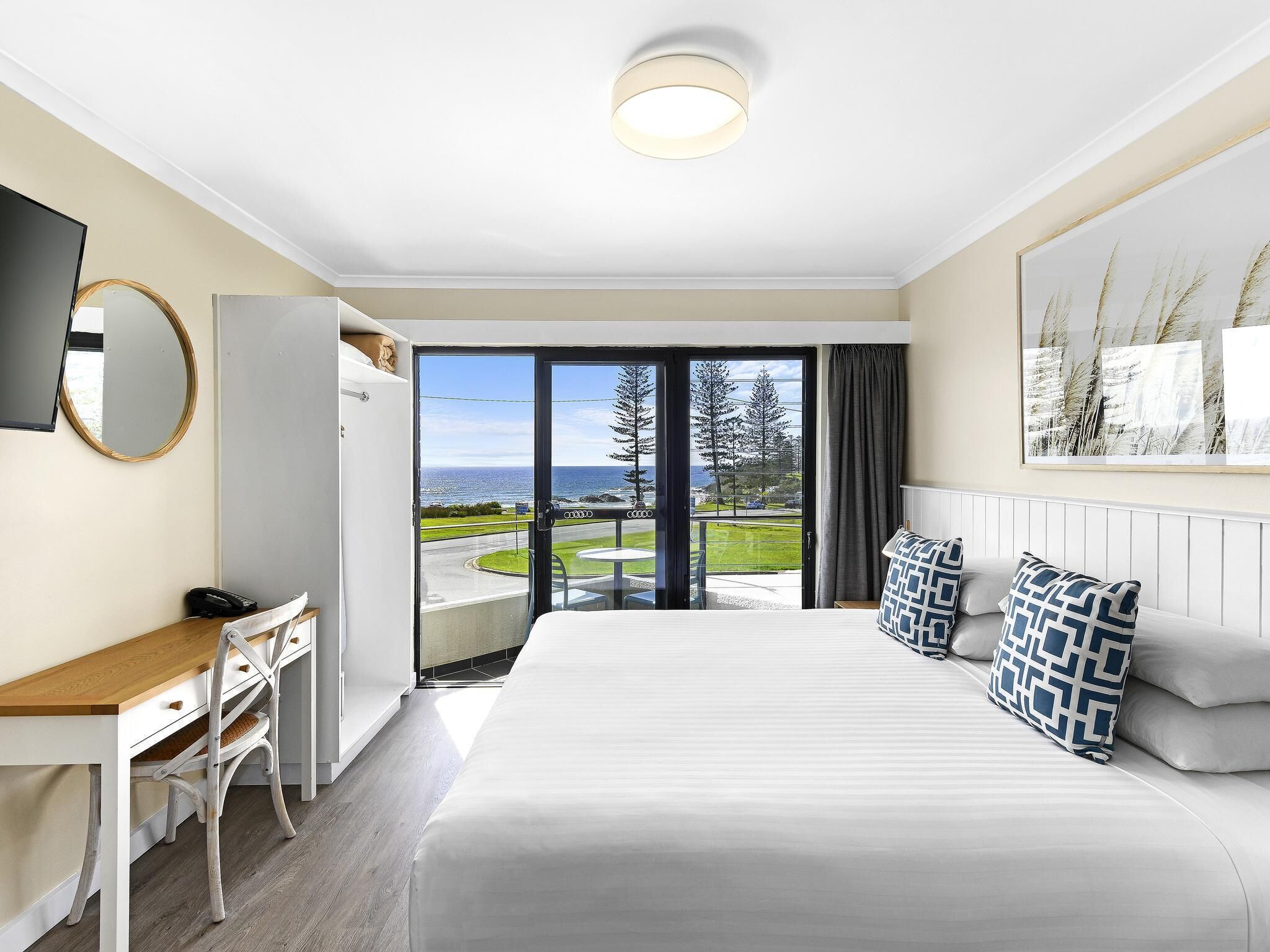 In-room safe, desk, laptop workspace, blackout curtains