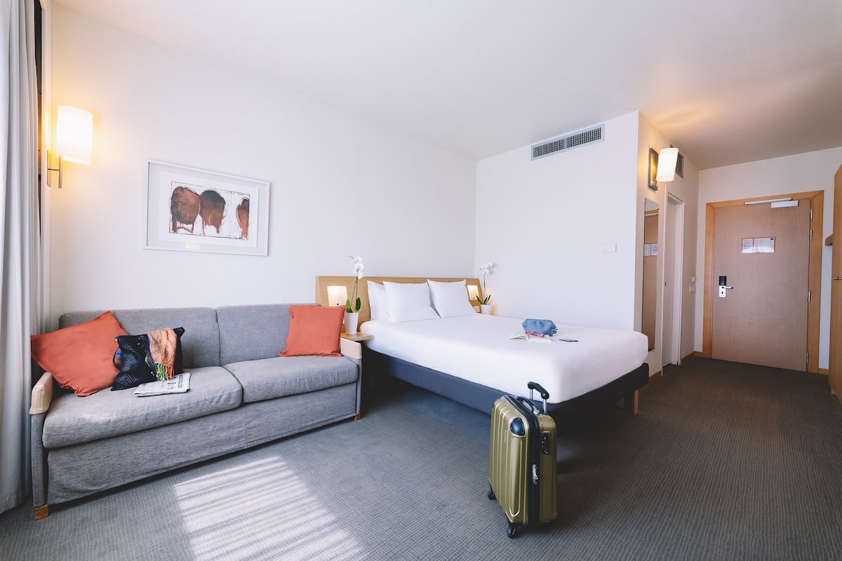 superior room, 1 double bed with sofa bed | premium bedding, down duvets, memory-foam beds, minibar