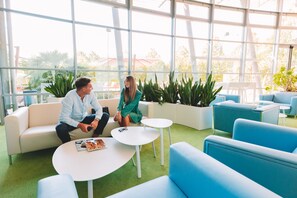 Sitteområde i lobbyen