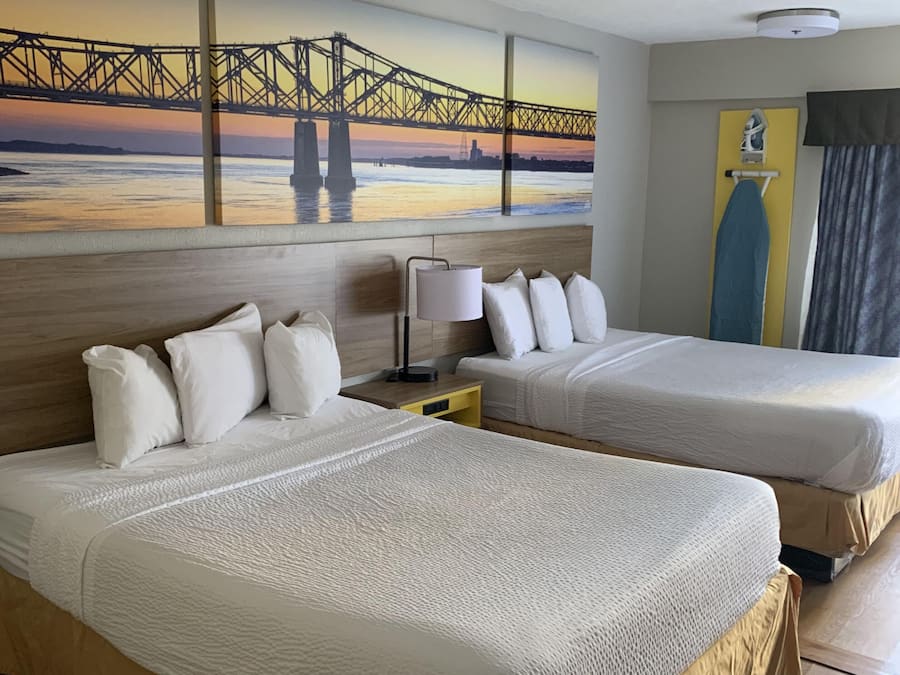 Individually decorated, individually furnished, desk, blackout drapes