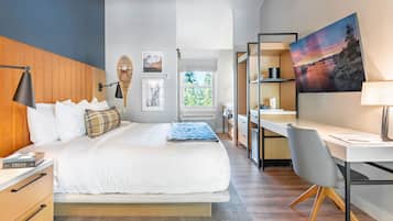 Premium-rum - 1 kingsize-säng | Sängtillbehör av högsta kvalitet och memory foam-madrasser