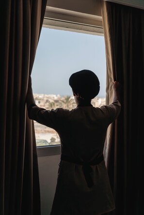 Deluxe Double or Twin Room Mosque View | Terraza o patio