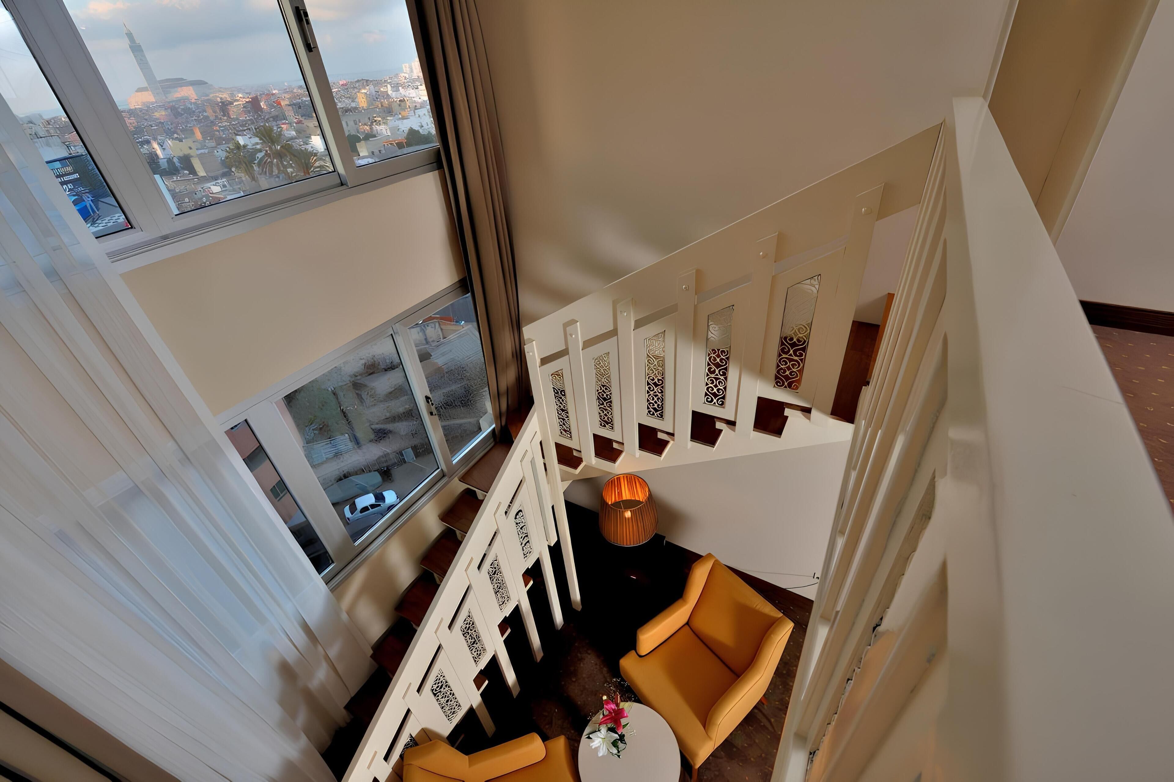 Family Duplex King Bed Mosque View | Premium bedding, pillowtop beds, free minibar items, in-room safe