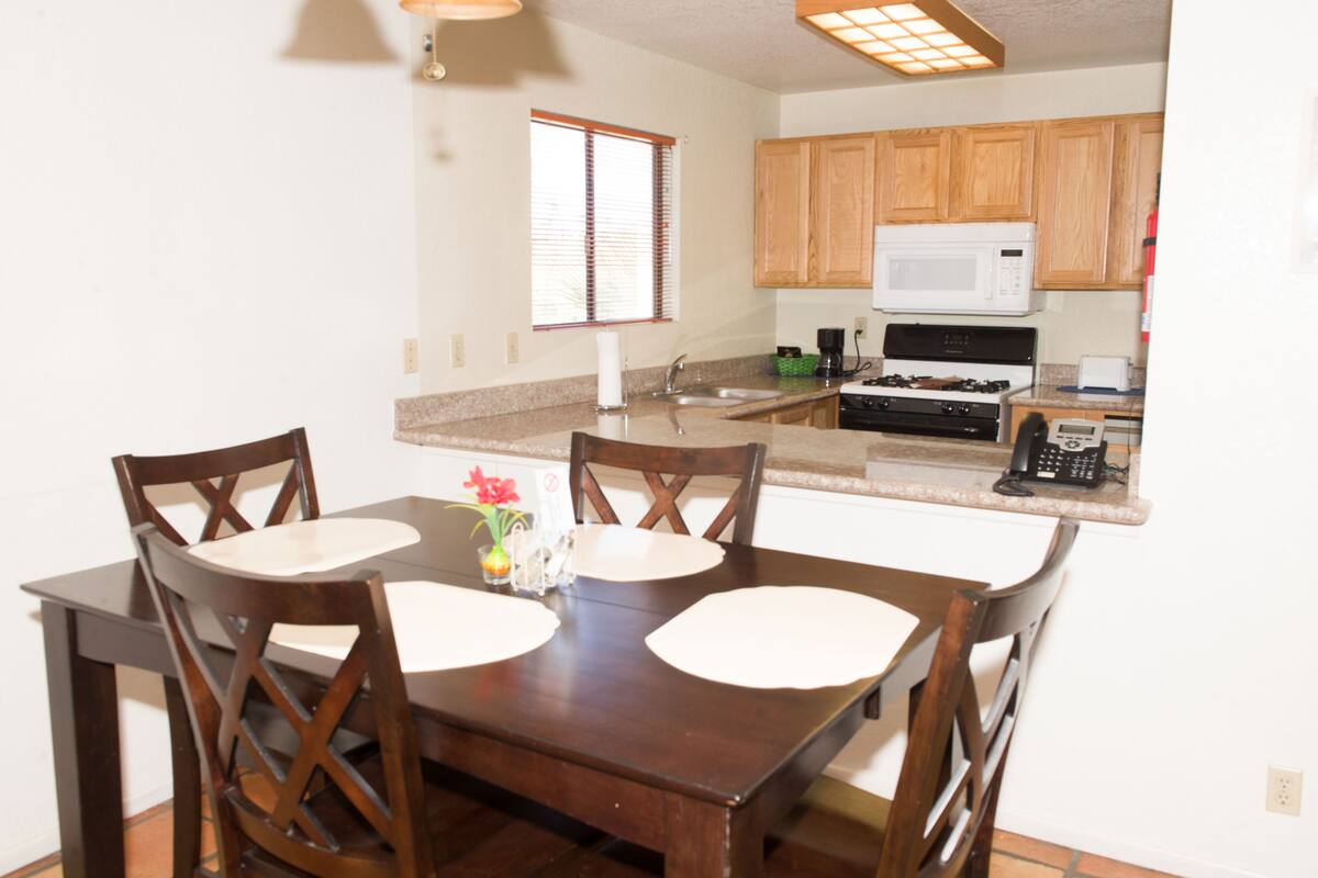 Suite, Two Bedroom | Private kitchen | Fridge, microwave, oven, stovetop