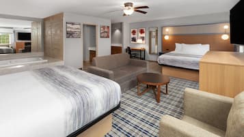 Deluxe Suite, Multiple Beds, Non Smoking | Jetted tub