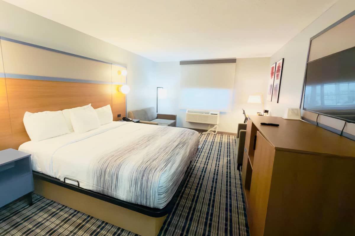 Escritorio, tabla de planchar con plancha y cunas