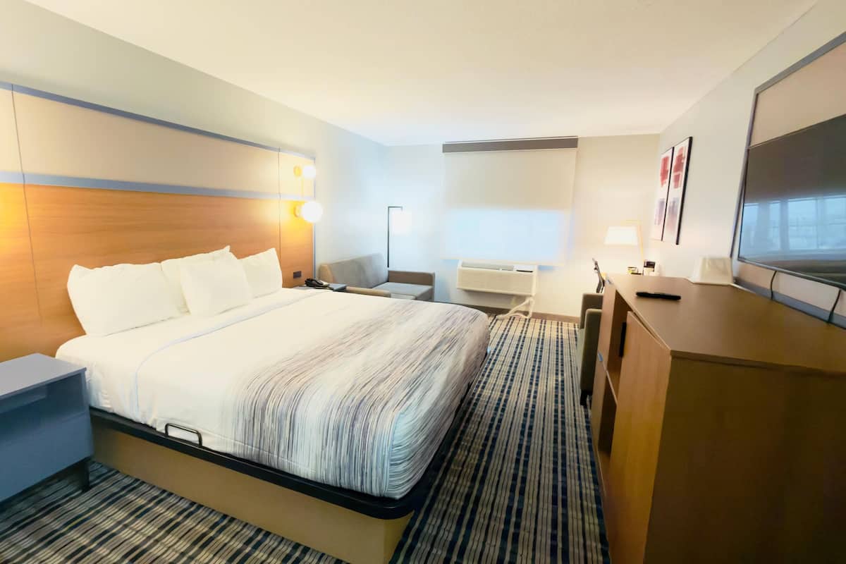 Habitación Deluxe, 1 cama de matrimonio grande, no fumadores | Escritorio y espacio para trabajar con un portátil