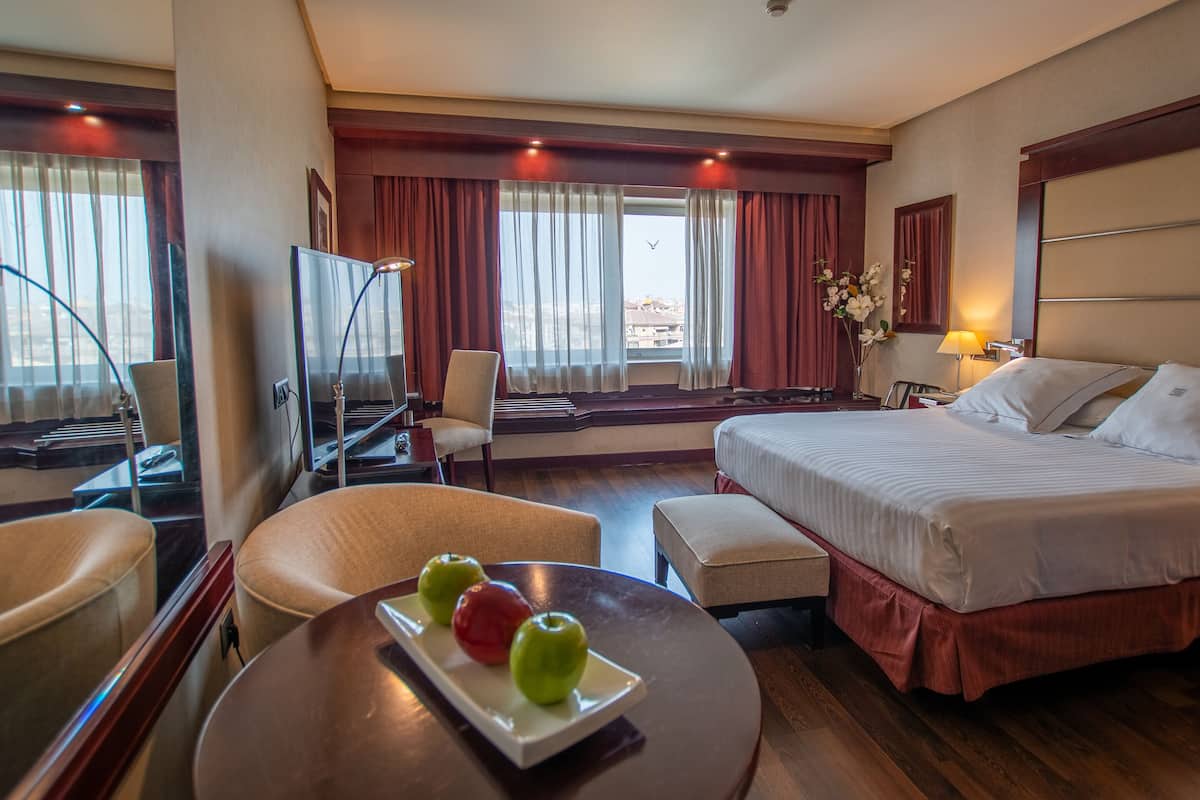 Minibar, in-room safe, desk, blackout curtains