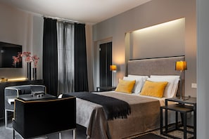 Premium bedding, minibar, in-room safe, desk