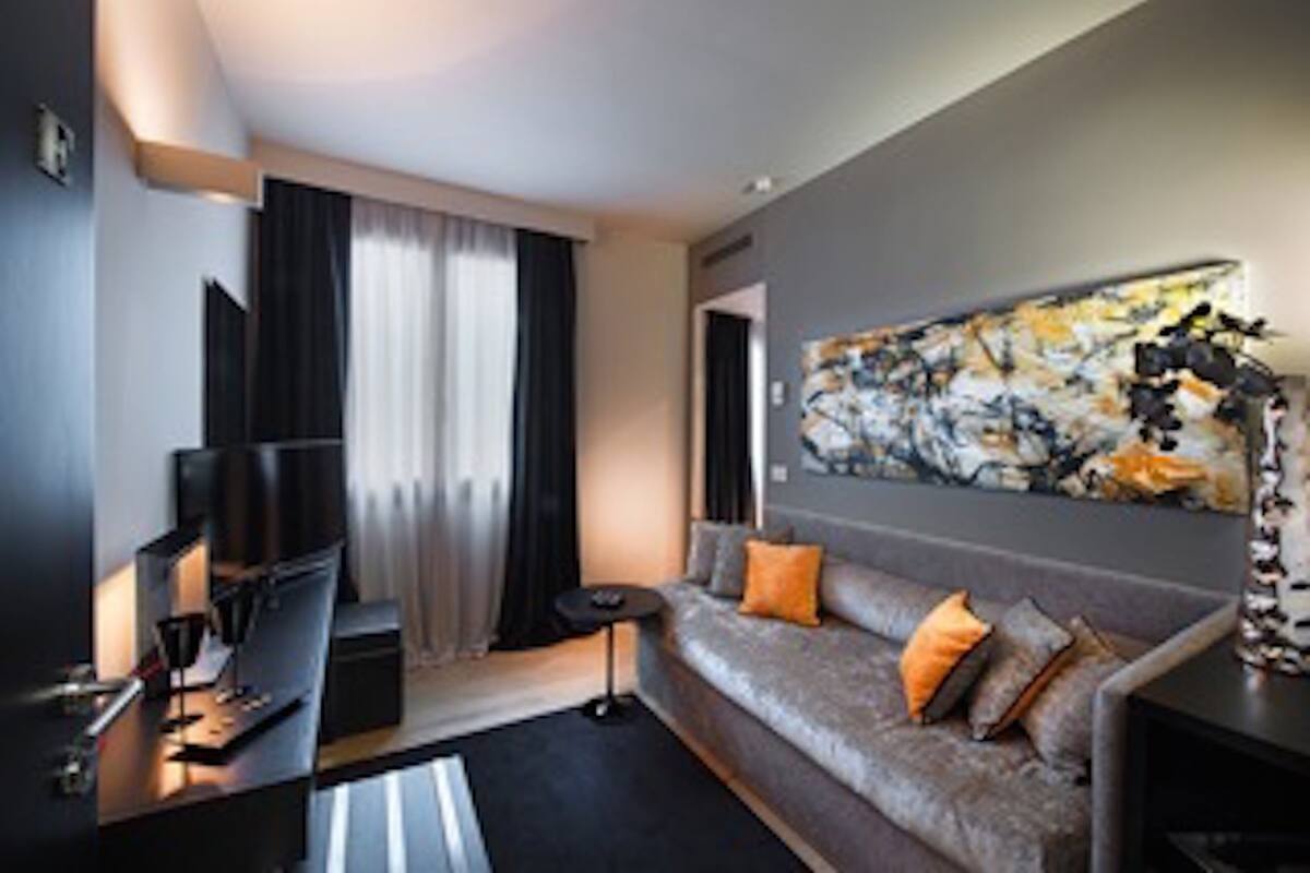 Suite, 1 Queen-Bett | Wohnbereich