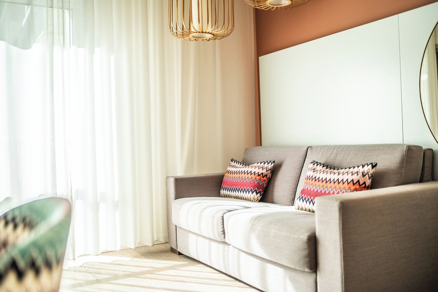 suite, 1 king bed (bohemian) | living area | flat-screen tv