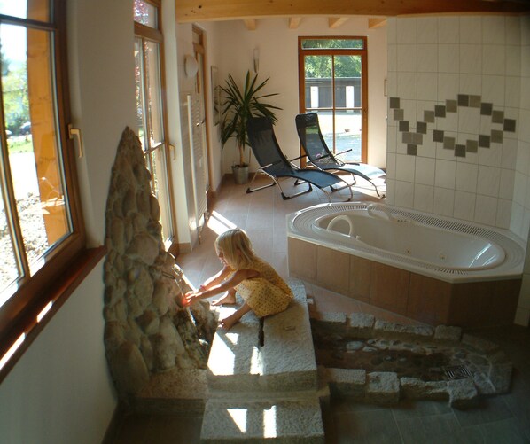 Sauna, bañera de hidromasaje, aromaterapia