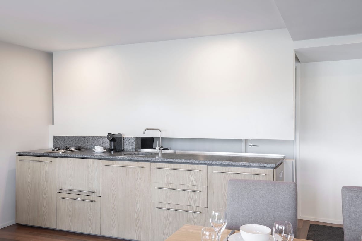 Fridge, electric kettle