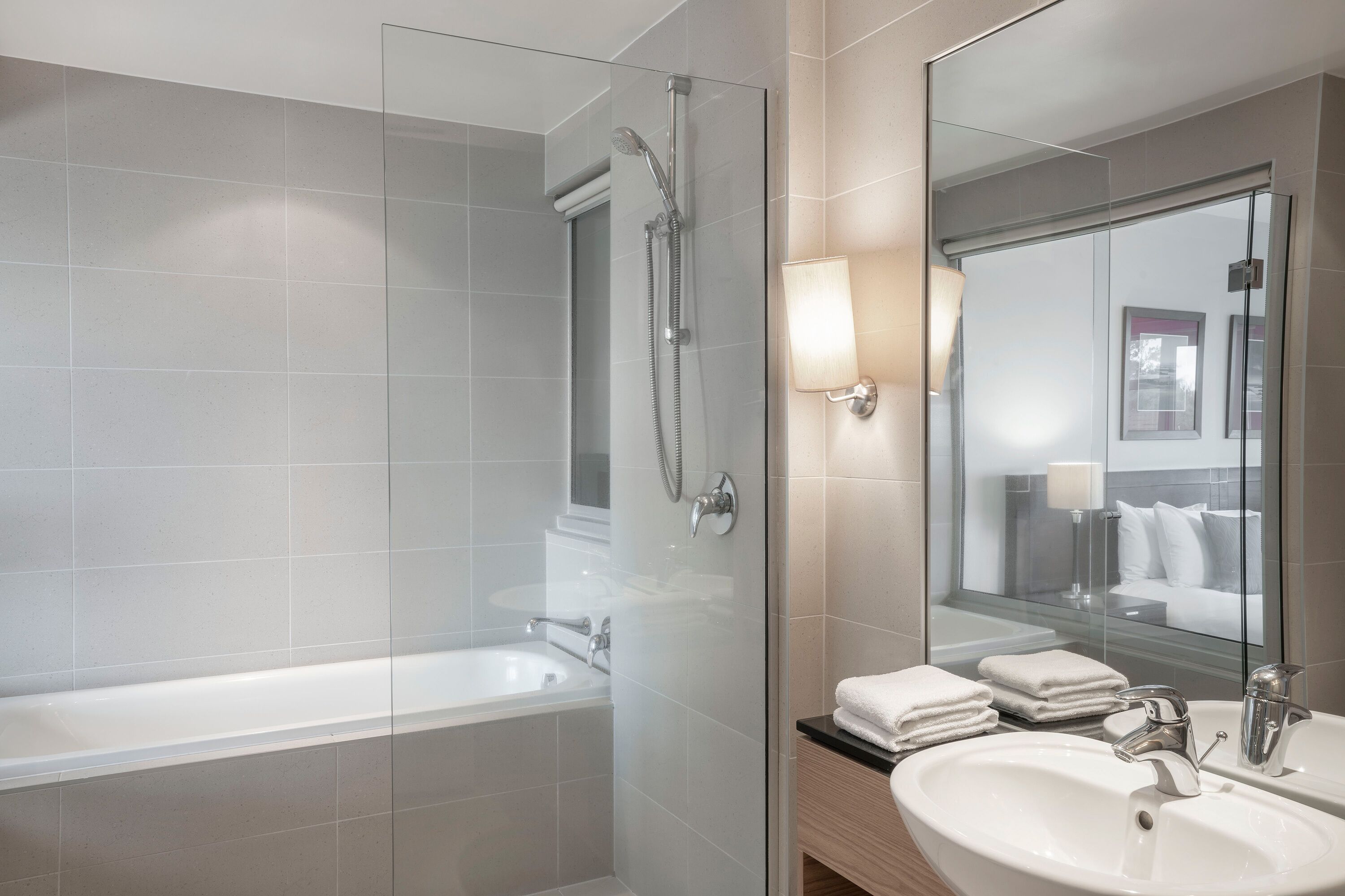 free toiletries, hair dryer, bathrobes, towels