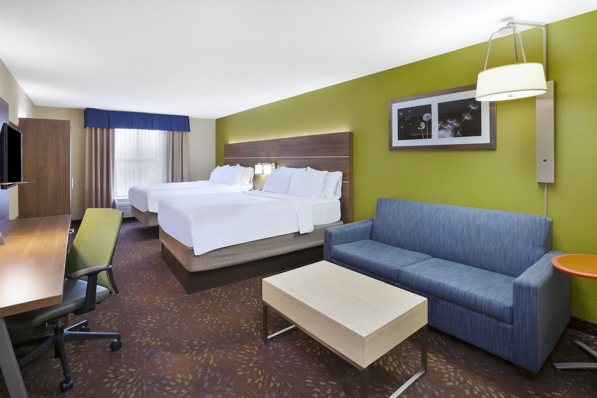 Standard Room, 2 Queen Beds (Extra Floor Space) | In-room safe, desk, iron/ironing board, free cribs/infant beds