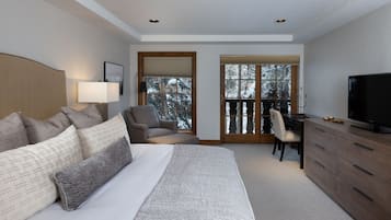 Apartamento, 3 habitaciones, vistas al valle | Ropa de cama de alta calidad, edredones de plumas, caja fuerte