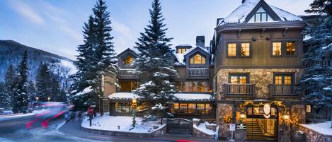 Front of property - evening/night