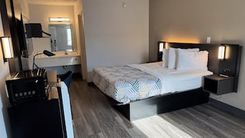 Minibar y ropa de cama