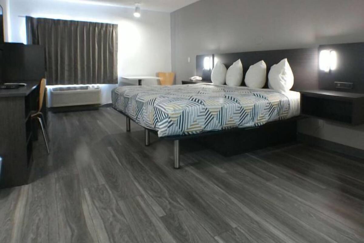 Blackout drapes, WiFi (free), alarm clocks, bed sheets