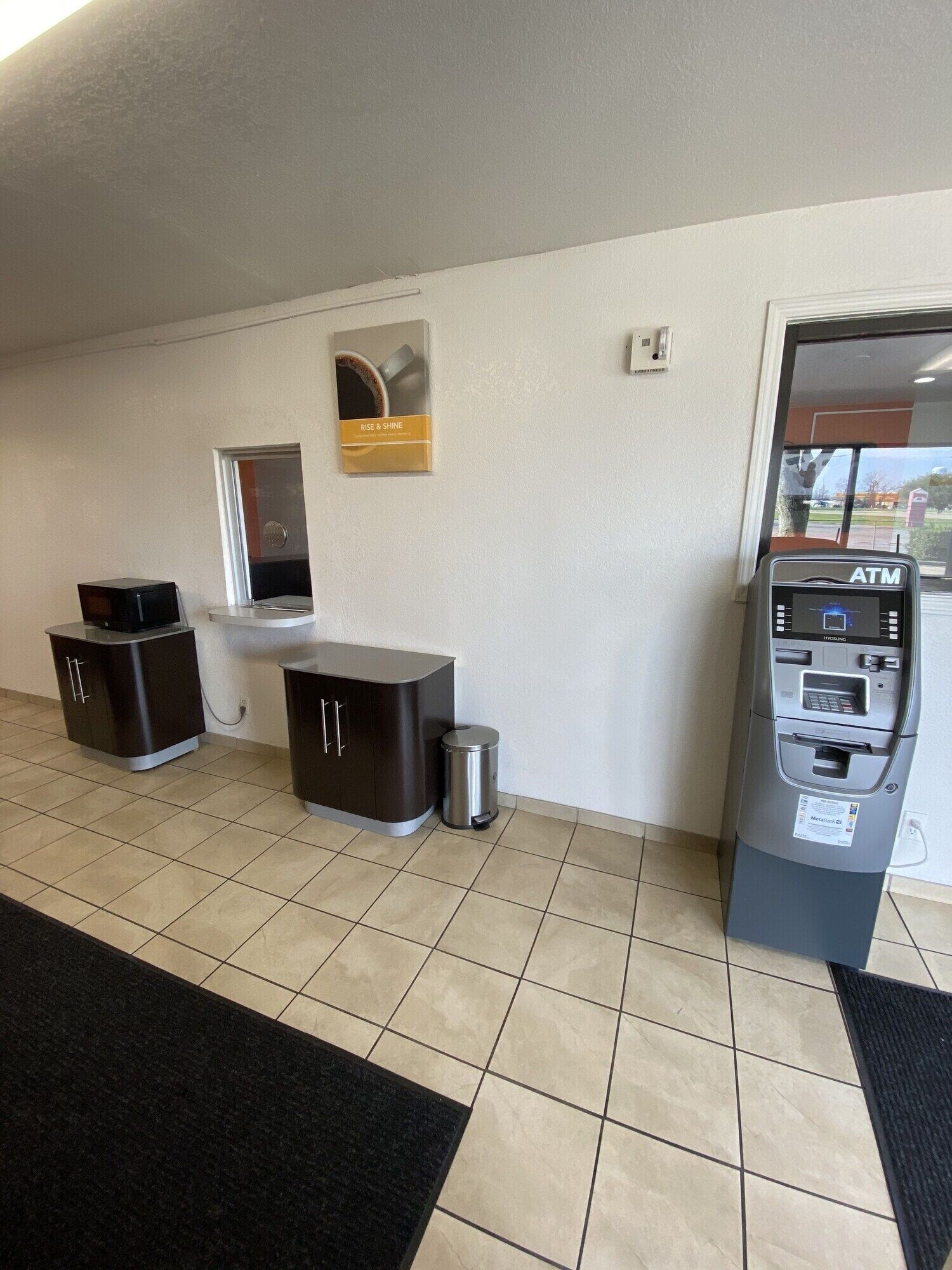 Cajero automático en la propiedad