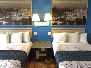 Desk, rollaway beds, free WiFi, bed sheets