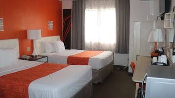 Standard Room, 2 Double Beds, Non Smoking | Desk, blackout drapes, rollaway beds, free WiFi