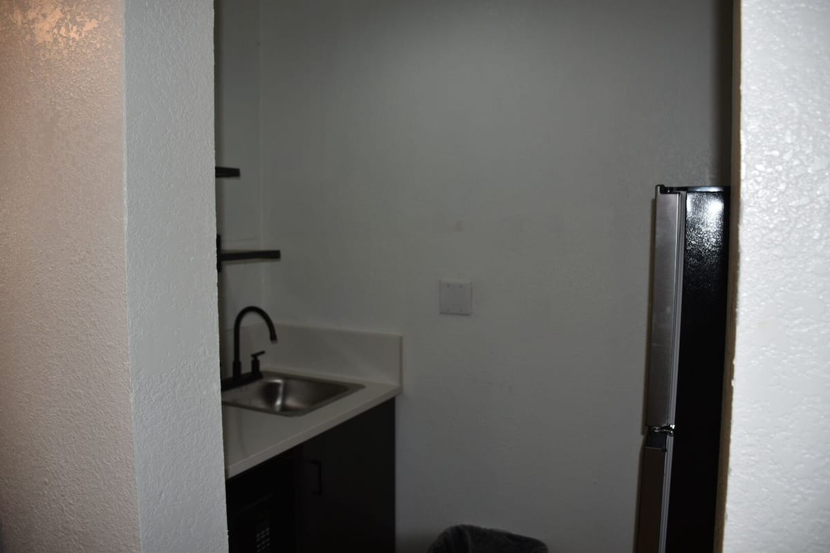 Kamar Deluks, 1 Tempat Tidur Double, Bebas Asap Rokok, dapur kecil | Dapur pribadi | Lemari es kecil, microwave, dan oven